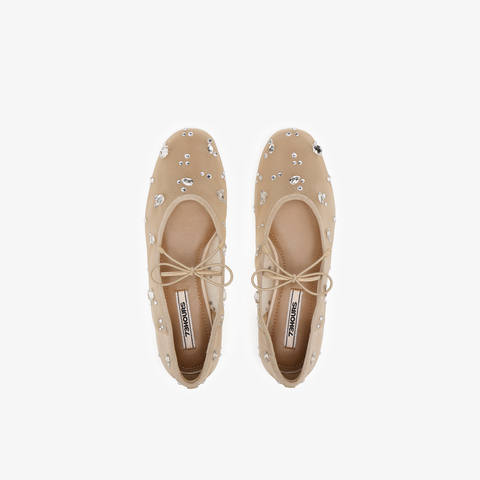 73hours女鞋卡普里岛2025春季新品圆头纯色平底芭蕾鞋