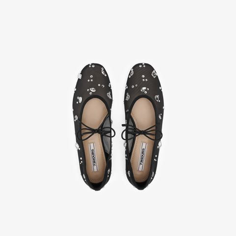 73hours女鞋卡普里岛2025春季新品圆头纯色平底芭蕾鞋