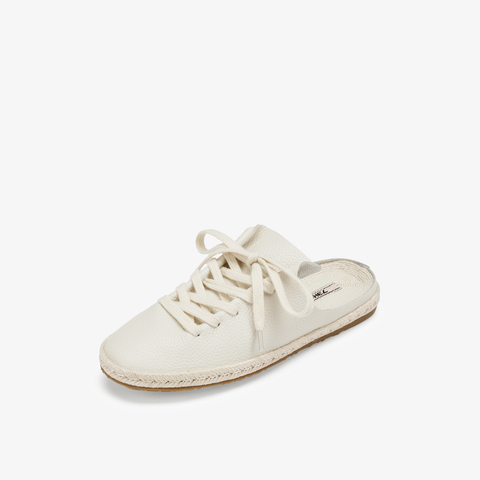 73hours女鞋那不勒斯2025春季新品圆头系带平底纯色休闲鞋