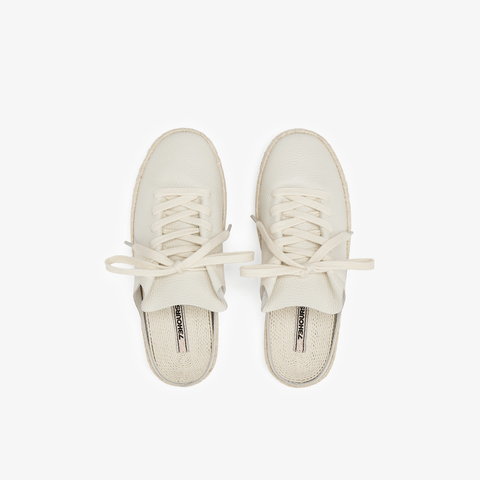 73hours女鞋那不勒斯2025春季新品圆头系带平底纯色休闲鞋