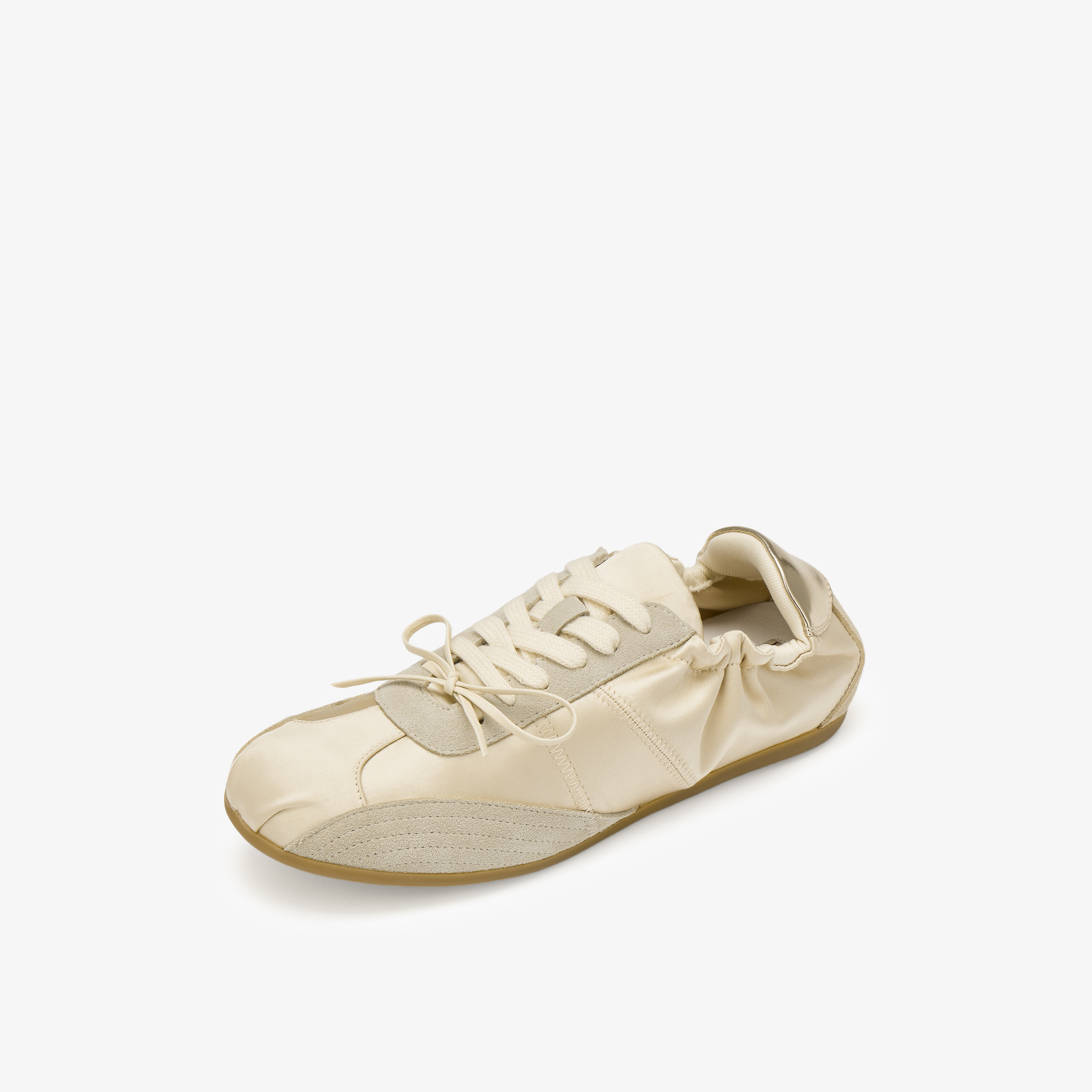 73hours女鞋假期富人纯色圆头系带德训鞋