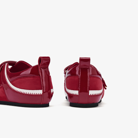 73hours女鞋极速甜心2025秋季新品平底拼色系带德训鞋