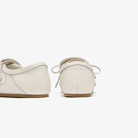 73hours女鞋奇妙治愈2025秋季新品系带圆头平底德训鞋