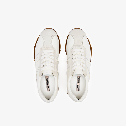 73hours女鞋自由时刻2025秋季新品平底系带拼色德训鞋