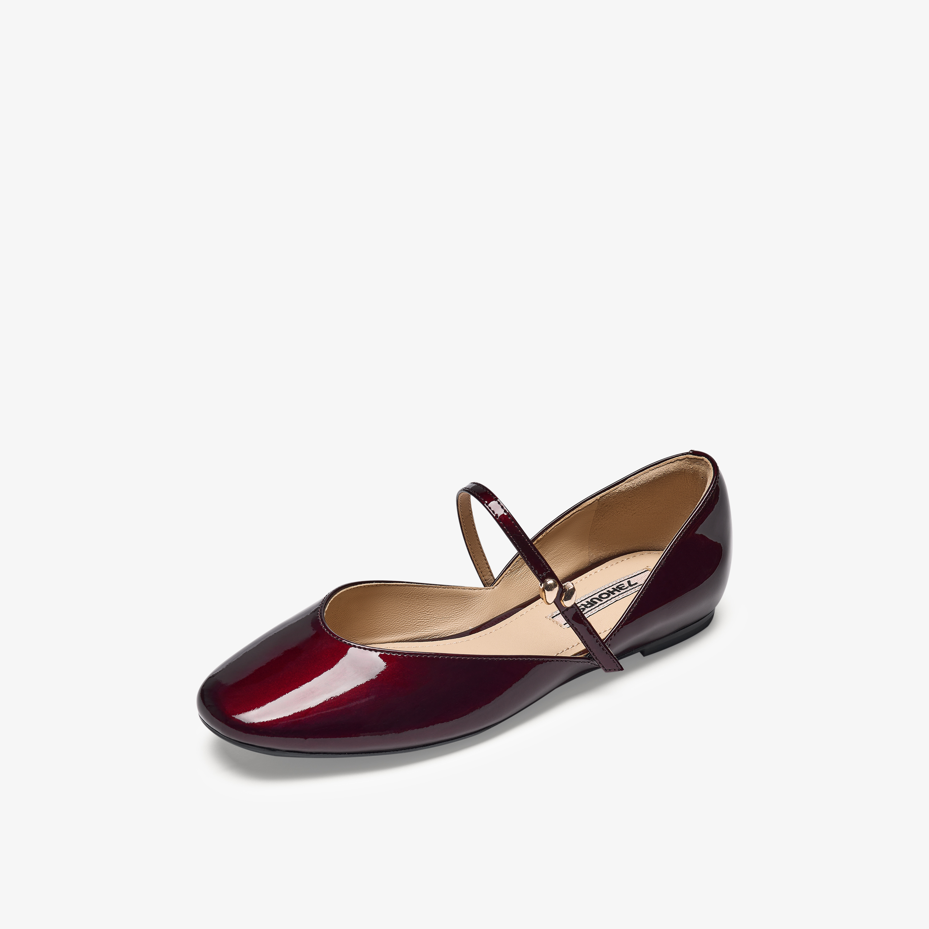 73hours女鞋浪漫发酵2025春季新品圆头平底纯色