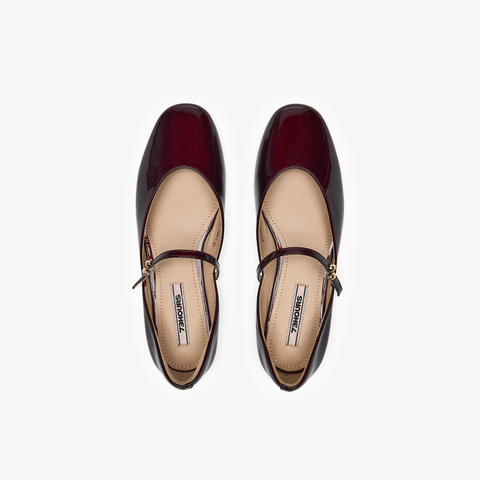 73hours女鞋浪漫发酵2025春季新品圆头平底纯色