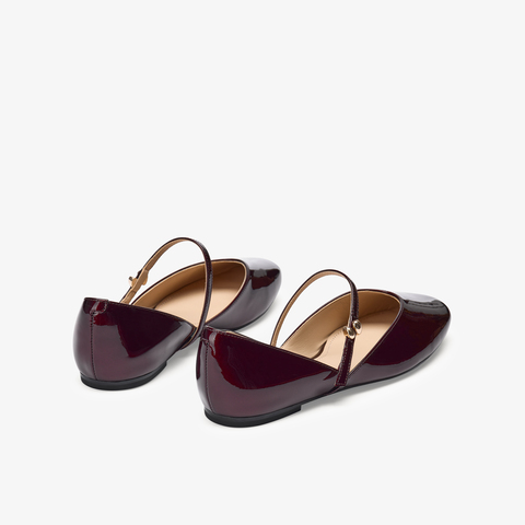 73hours女鞋浪漫发酵2025春季新品圆头平底纯色