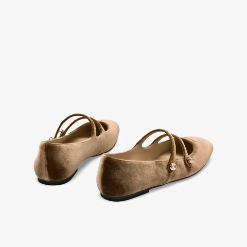 73hours女鞋色彩剧场2025秋季新品圆头平底纯色玛丽珍鞋