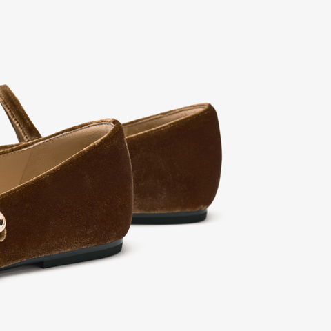 73hours女鞋色彩剧场2025秋季新品圆头平底纯色玛丽珍鞋