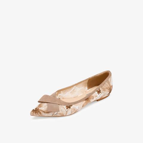 73hours女鞋柔软时分2025秋季新品尖头平底纯色浅口单鞋