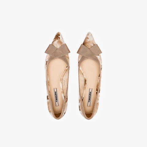 73hours女鞋柔软时分2025秋季新品尖头平底纯色浅口单鞋