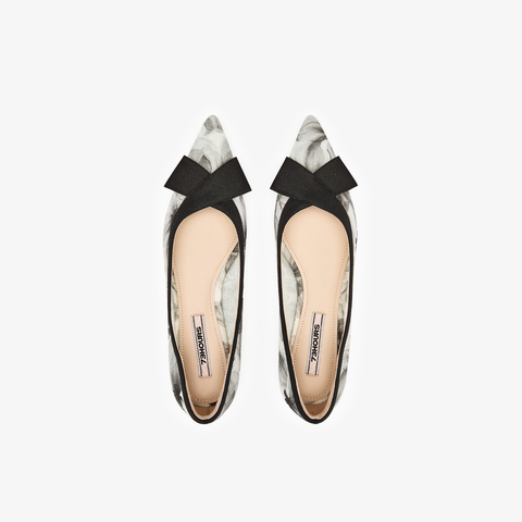 73hours女鞋柔软时分2025秋季新品尖头平底纯色浅口单鞋