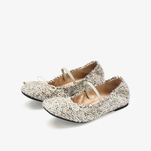 73hours女鞋柔软阳光2025秋季新品平底圆头纯色浅口单鞋