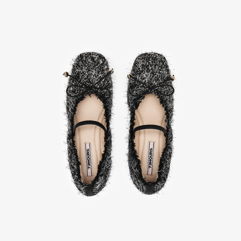 73hours女鞋柔软阳光2025秋季新品平底圆头纯色浅口单鞋