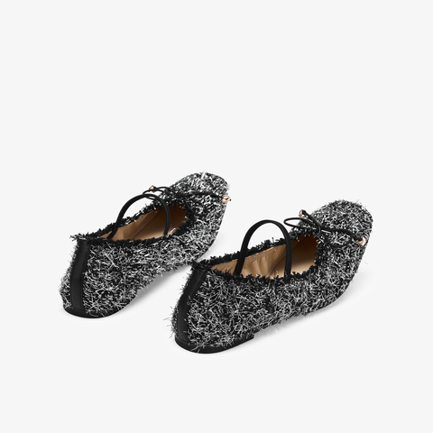 73hours女鞋柔软阳光2025秋季新品平底圆头纯色浅口单鞋