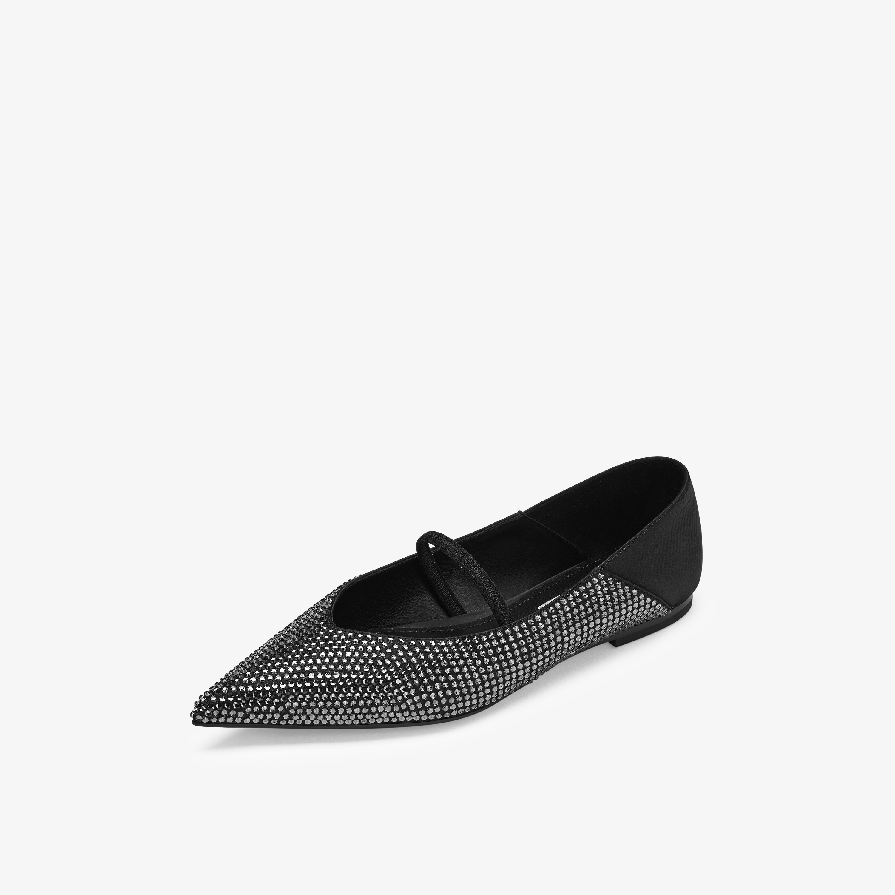 73hours女鞋镜头跟随2025秋季新品纯色尖头平底单鞋