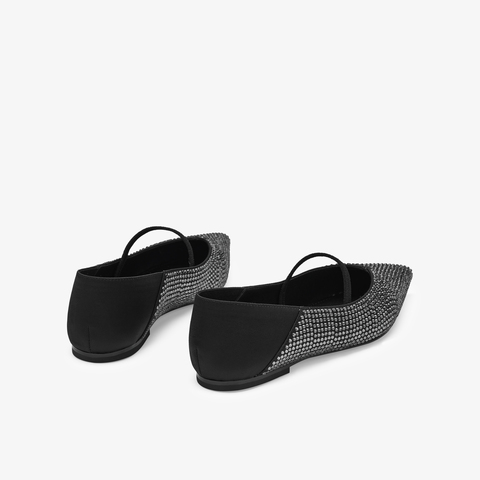 73hours女鞋镜头跟随2025秋季新品纯色尖头平底单鞋