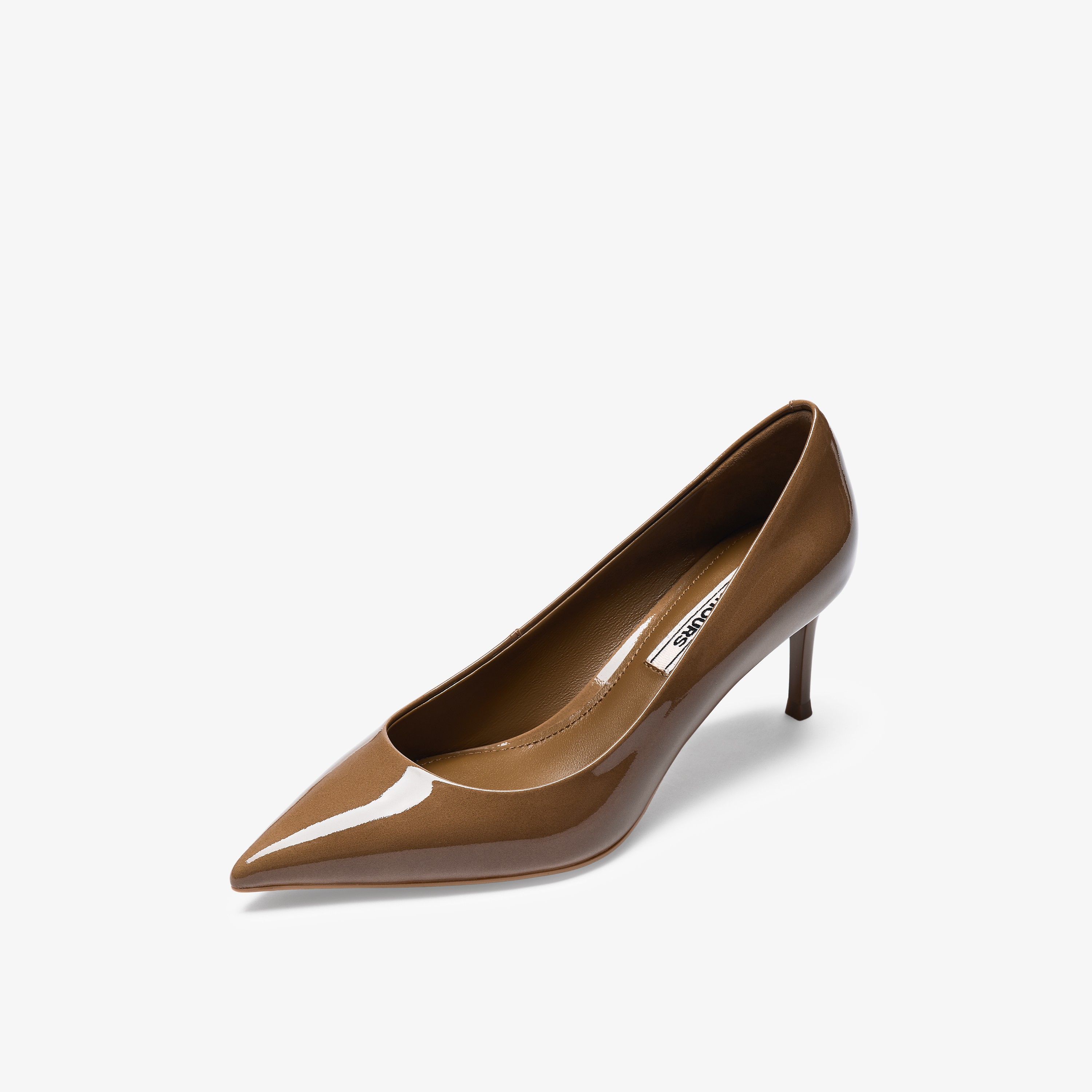 73hours女鞋都会节奏2025秋季新品细跟尖头纯色高跟单鞋