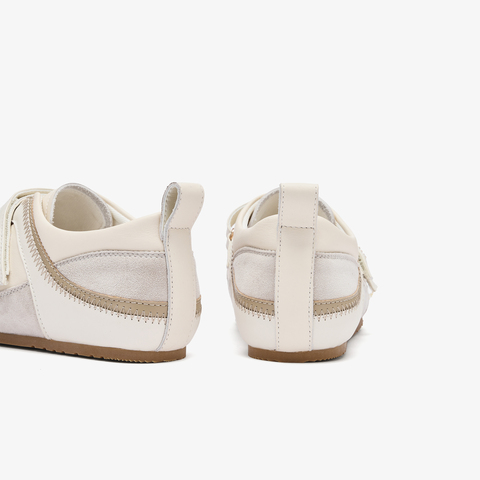 73hours女鞋极速甜心2025秋季新品平底拼色系带德训鞋