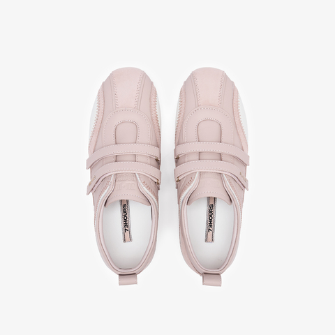 73hours女鞋极速甜心2025秋季新品平底拼色系带德训鞋