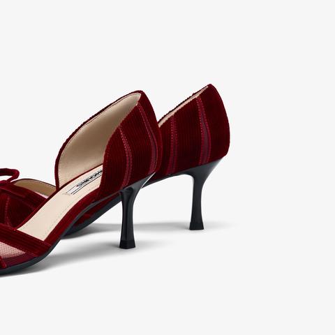 73hours女鞋浪漫独白高跟2025秋季新品细跟尖头纯色高跟单鞋