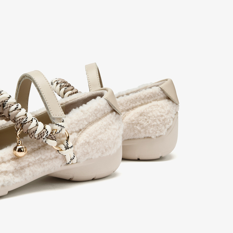 73hours女鞋蒙布朗2025秋季新品平底纯色圆头玛丽珍鞋