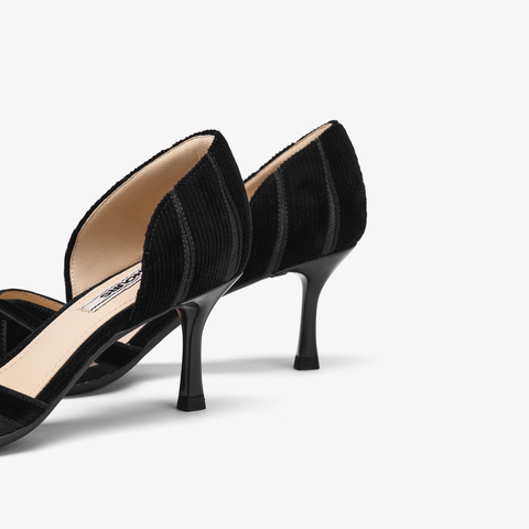 73hours女鞋浪漫独白高跟2025秋季新品细跟尖头纯色高跟单鞋