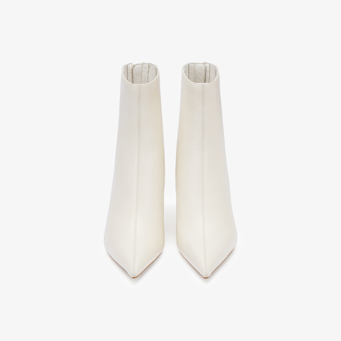 73hours女鞋OOTW2025冬季新品尖头细跟纯色时装靴