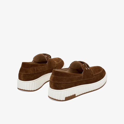 73hours女鞋大地色彩2025秋季新品平底系带纯色