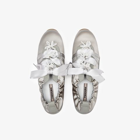 73hours女鞋小酒窝2025秋季新品圆头纯色系带德训鞋