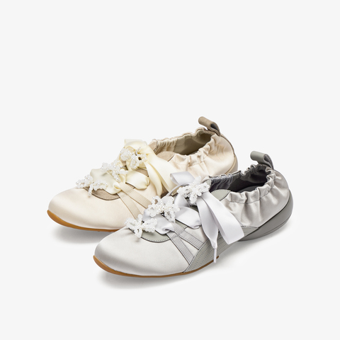 73hours女鞋小酒窝2025秋季新品圆头纯色系带德训鞋