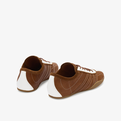 73hours女鞋Sun Kiss2025秋季新品圆头系带拼色德训鞋