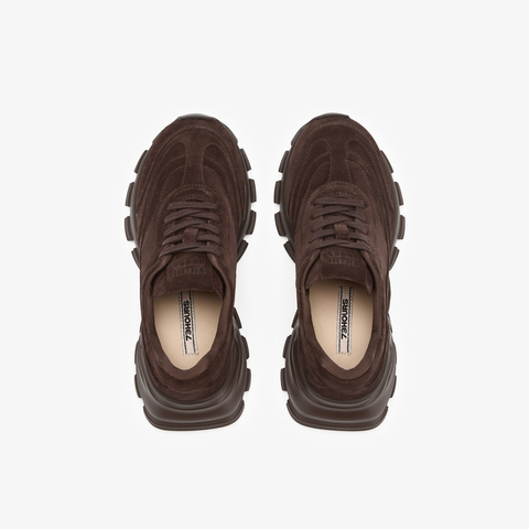 73hours女鞋醇厚朗姆2025秋季新品厚底圆头纯色系带休闲鞋