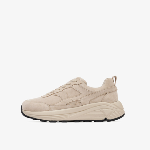 73hours女鞋舒适定义2025秋季新品纯色系带厚底休闲鞋