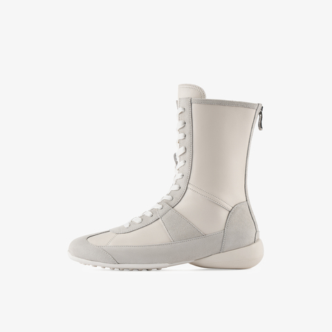 73hours女鞋Solo trip2025冬季新品系带平底纯色马丁靴