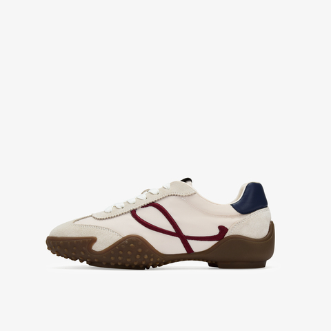 73hours女鞋俏皮节奏2025秋季新品系带拼色圆头德训鞋