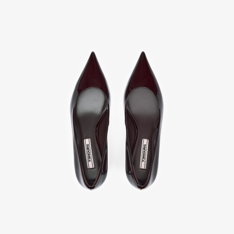 73hours女鞋都会节奏2025秋季新品细跟尖头纯色高跟单鞋