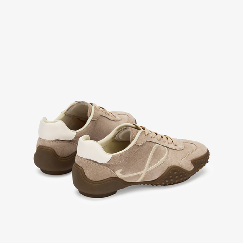 73hours女鞋俏皮节奏2025秋季新品系带拼色圆头德训鞋