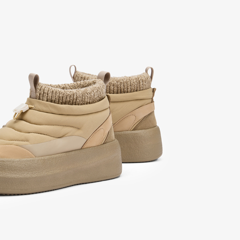 73hours女鞋温暖前调2025冬季新品厚底圆头短筒雪地靴