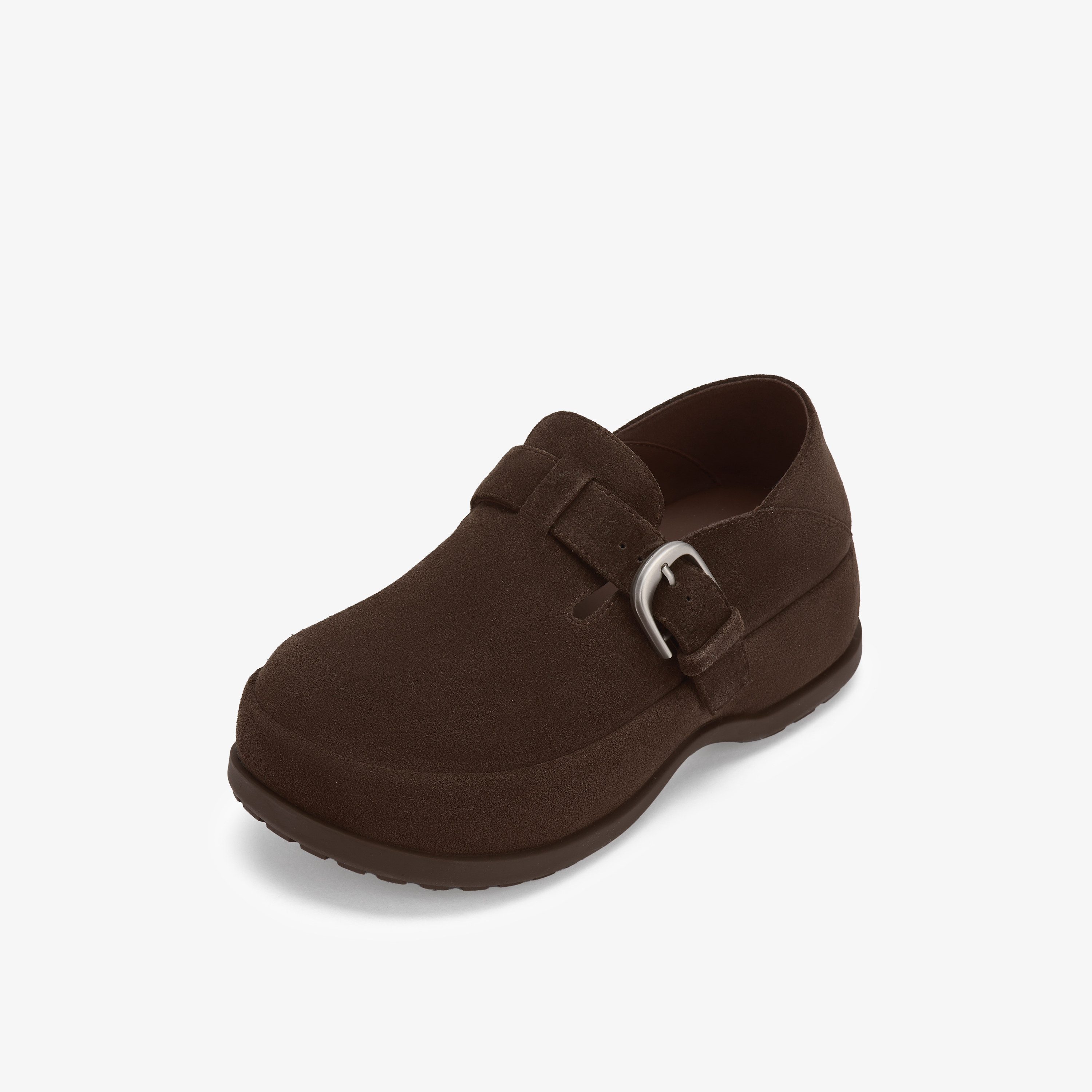 73hours女鞋烤吐司2026年春季新品圆头平底纯色勃肯鞋