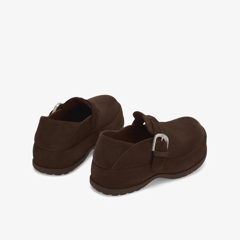 73hours女鞋烤吐司2026年春季新品圆头平底纯色勃肯鞋