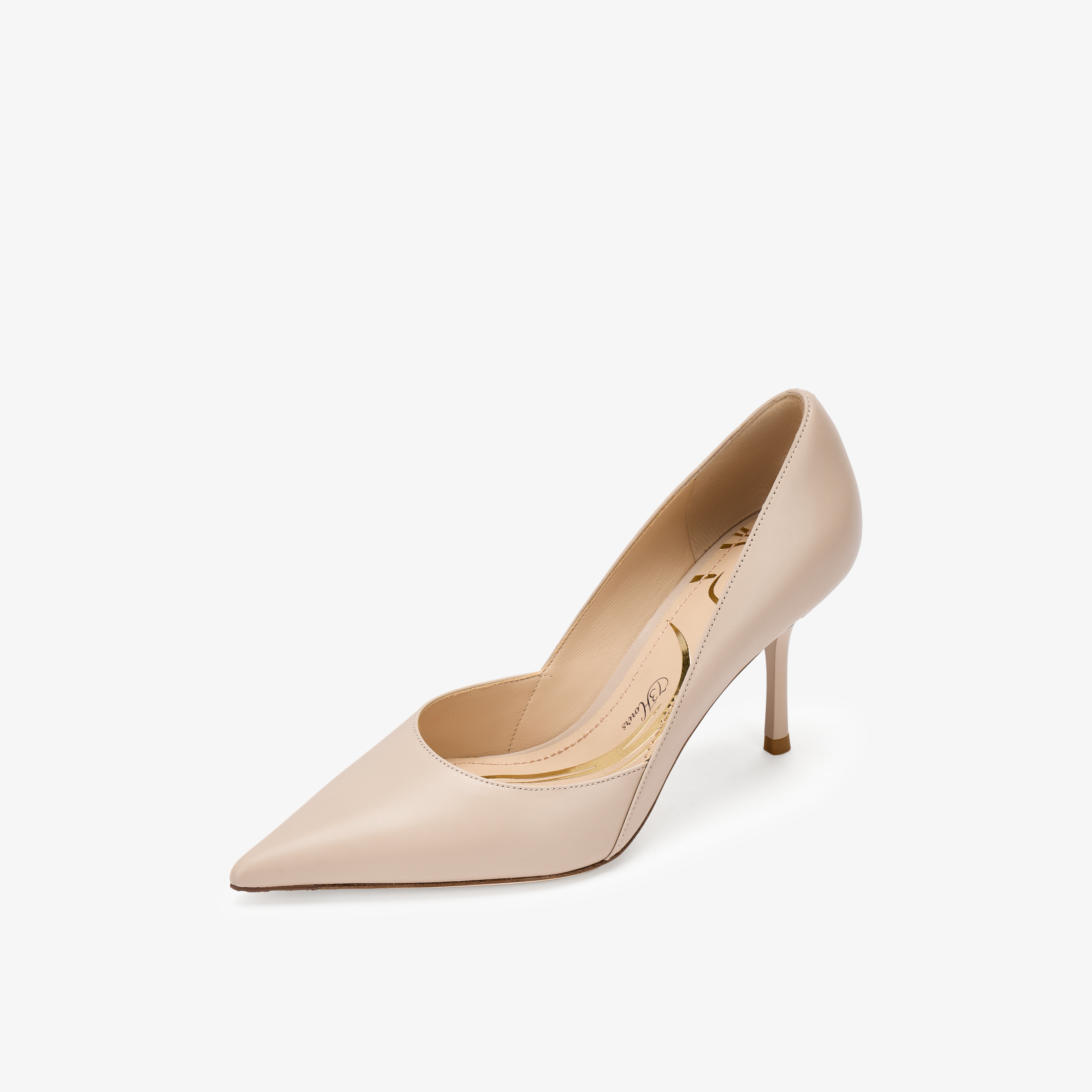 73hours女鞋名场面2026春季新品纯色尖头细跟高跟鞋