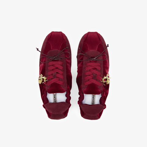 73hours女鞋假期富人马年2026春纯色系带圆头德训鞋