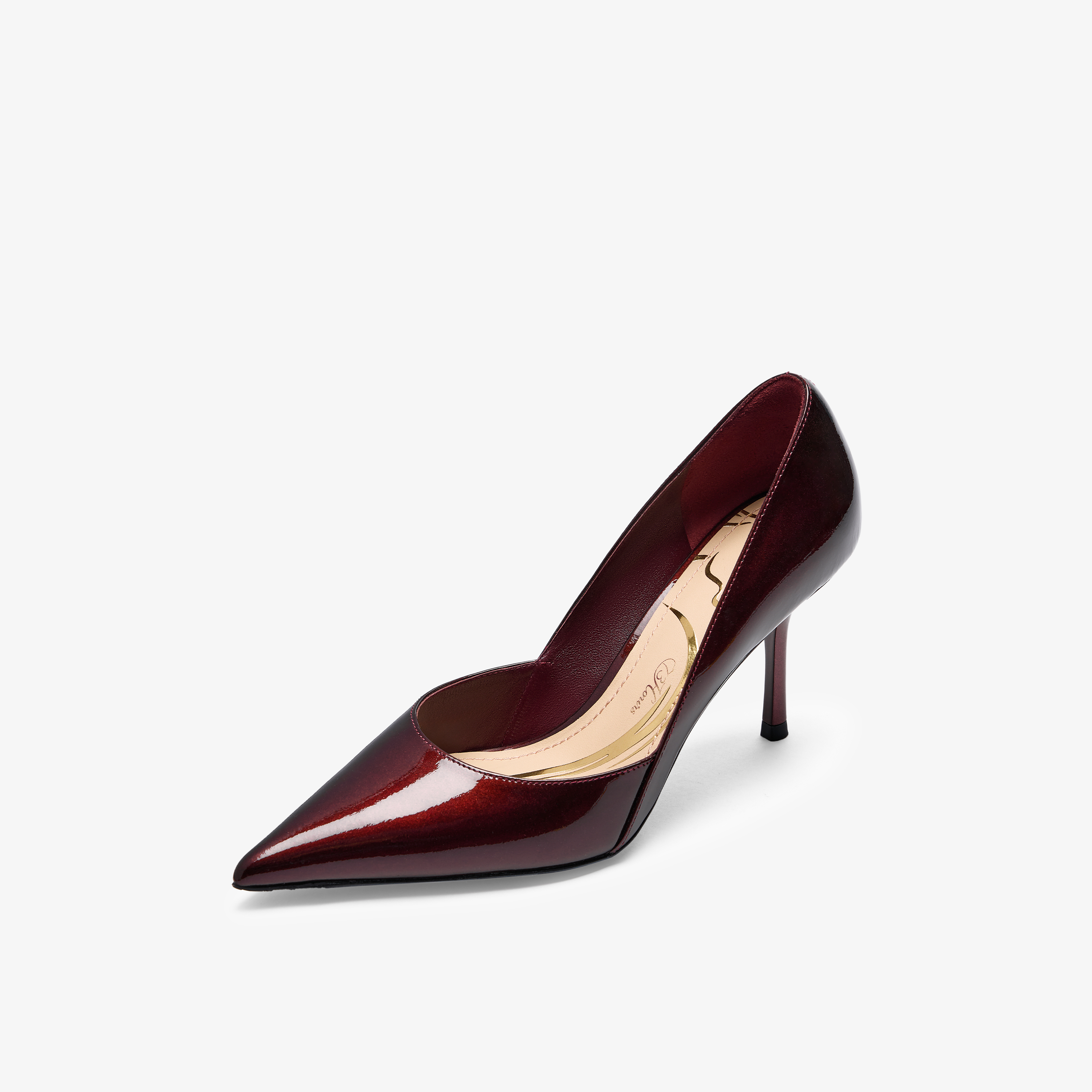 73hours女鞋名场面2026春季新品纯色尖头细跟高跟鞋