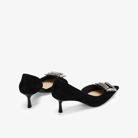 73hours女鞋递进浪漫2026春季新款尖头细跟纯色高跟单鞋