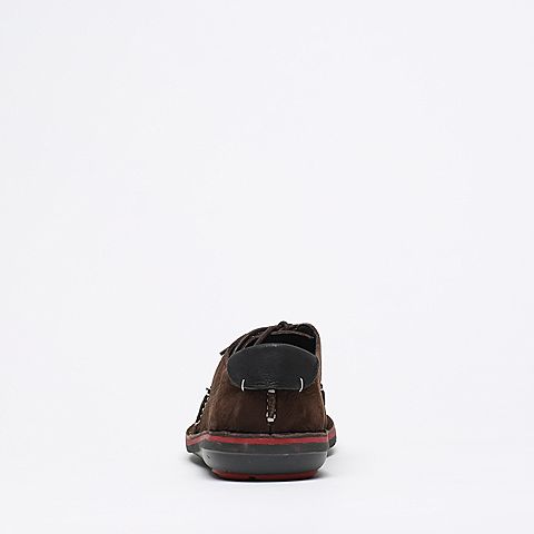 Hush Puppies/暇步士秋季啡色牛皮男休闲鞋H5M20CM6