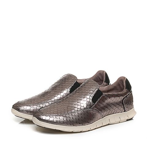 Hush Puppies/暇步士秋季专柜同款压花舒适时尚女休闲鞋HKT20CM6