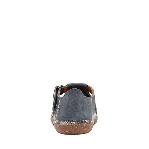 Hush Puppies/暇步士夏季专柜同款蓝色牛皮革镂空男鞋凉鞋W1E02BK7