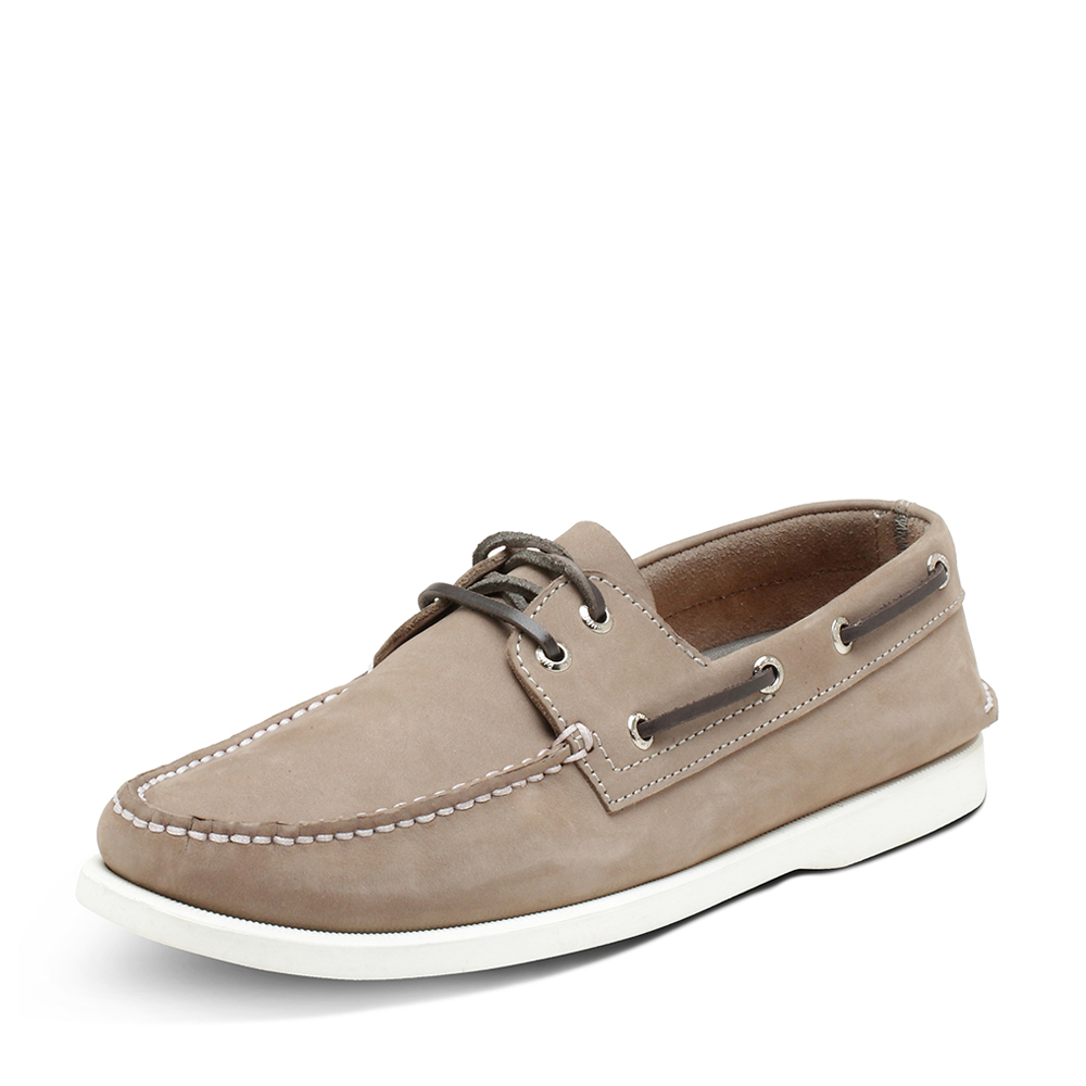 Hush Puppies/暇步士春季牛皮革磨砂舒适帆船型男休闲鞋K2D01AM7