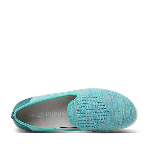 Hush Puppies/暇步士春季专柜同款浅蓝色织物套脚平跟女休闲鞋L1A01AM7